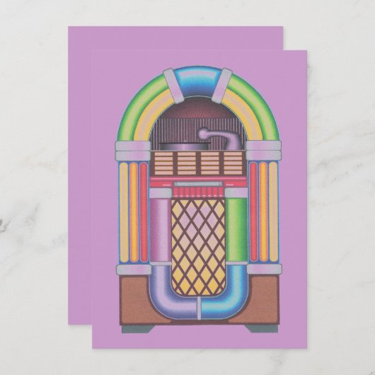  Sock Record Hop Dance Jukebox Med Paars (Voorkant / Achterkant)