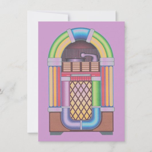  Sock Record Hop Dance Jukebox Med Paars (Voorkant)