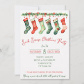 Sock Swap kerstfeest, feestdag Kaart (Voorkant)