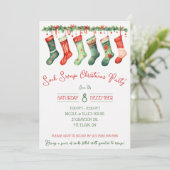 Sock Swap kerstfeest, feestdag Kaart (Staand voorkant)