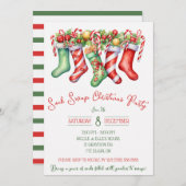 Sock Swap kerstfeest, feestdag Kaart (Voorkant / Achterkant)