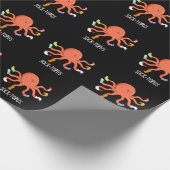 Sock-topus Funny Octopus met Sokken Pun Cadeaupapier (Hoek)