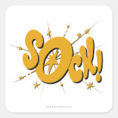 SOCK! VIERKANTE STICKER (Voorkant)
