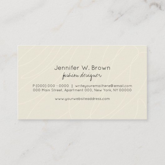 Sock Visitekaartje (Achterkant)