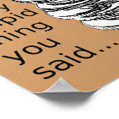 Sock vol met Nickels Funny Poster Sign (Hoek)