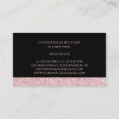 Sock Winkel Roze Goud Visitekaartje (Achterkant)