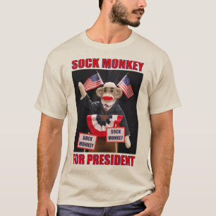 Sockaap voor President met kleur T-shirt