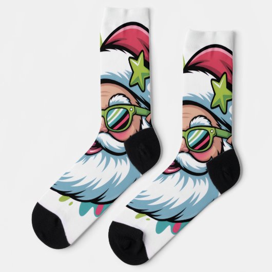 Socken mit Weihnachtsmotiv-Santa Claus Sokken (Links)