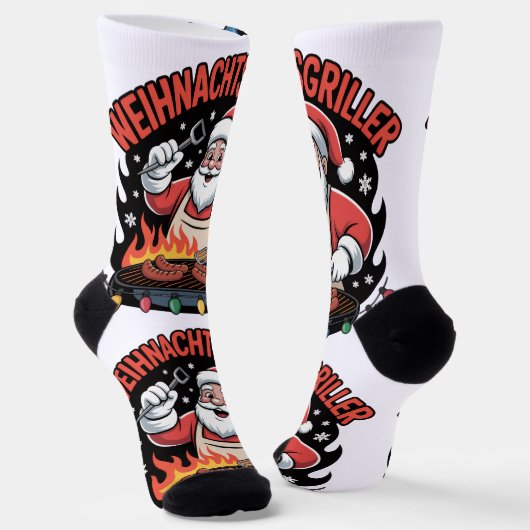 Socken mit Weihnachtsmotiv Sokken (Gebogen)