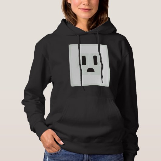 Socket Easy Plug en Socket Couple Halloween Costu Hoodie (Voorkant)