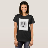 Socket Easy Plug en Socket Couple Halloween Costu T-shirt (Voorkant volledig)