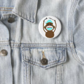 Socket Money General Chirgery—Schattig Ronde Button 5,7 Cm (In situ)