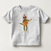 Socket Monkey Aoustic Guitar Kinder Shirts (Voorkant)