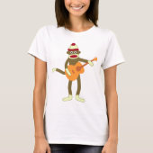 Socket Monkey Aoustic Guitar T-shirt (Voorkant)