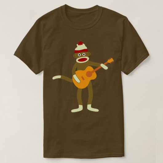 Socket Monkey Aoustic Guitar T-shirt (Design voorkant)
