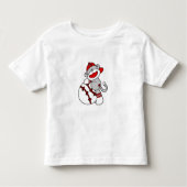 Socket Monkey Baseball Player Kinder Shirts (Voorkant)