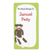 Socket Monkey bookplate Etiket (Voorkant)