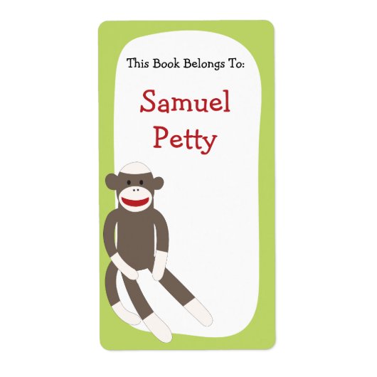Socket Monkey bookplate Etiket (Voorkant)