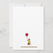 Socket Monkey Business Birthday Uitnodiging (Achterkant)