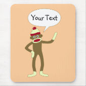 Socket Monkey Comic Speech Bubble Muismat (Voorkant)