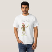 Socket Monkey  Comic Speech Bubble T-shirt (Voorkant volledig)