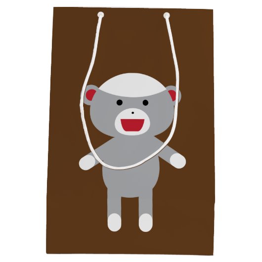 Socket Monkey Gift Bag Medium Cadeauzakje (Achterkant)