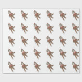 Socket Monkey Gift Wrap Cadeaupapier (Vlak)