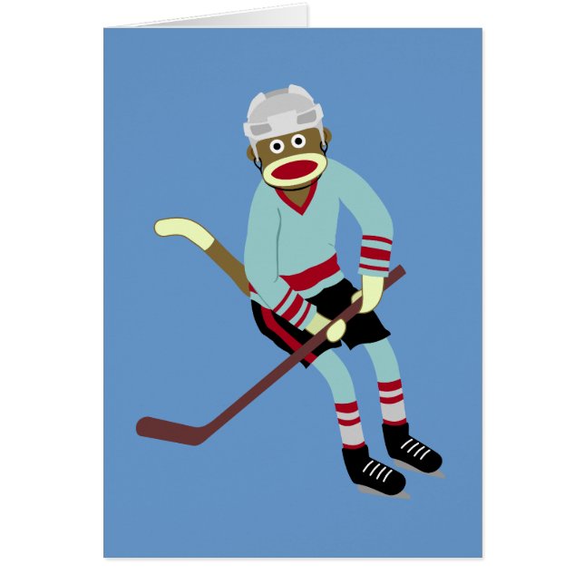 Socket Monkey Hockey Player (Voorkant)