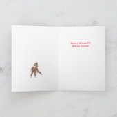 Socket Monkey Holiday Card Feestdagen Kaart (Binnen)