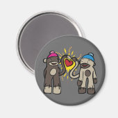 Socket Monkey Love Locker Magnet Kantoor Magnet (Voorkant / Achterkant)