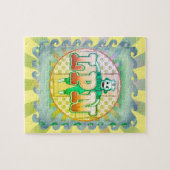 Socket Monkey LPN verpleegster Legpuzzel (Horizontaal)