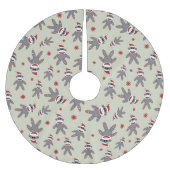 Socket Monkey met kerstmis met kerstmis met kerstm Kerstboom Rok (Voorkant)