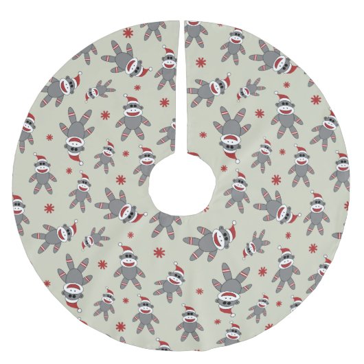 Socket Monkey met kerstmis met kerstmis met kerstm Kerstboom Rok (Voorkant)