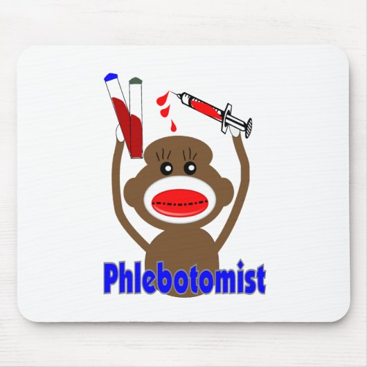 Socket Monkey Phlebotomist Gifts-Schattig Muismat (Voorkant)
