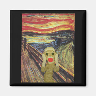 Socket Monkey Scream magnet