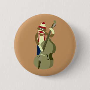 Socket Monkey Upright Bass Player Ronde Button 5,7 Cm