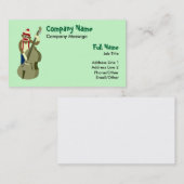 Socket Monkey Upright Bass Player Visitekaartje (Voorkant / Achterkant)