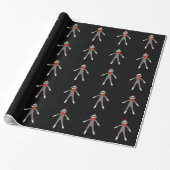 Socket Monkey Wrapping Paper Cadeaupapier (Uitgerold)