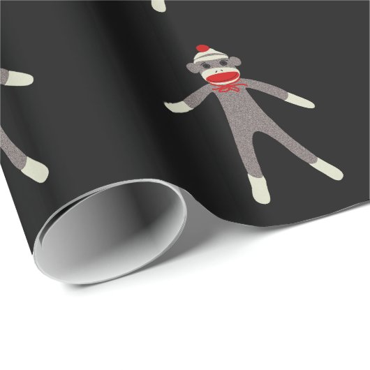 Socket Monkey Wrapping Paper Cadeaupapier (Rol Hoek)