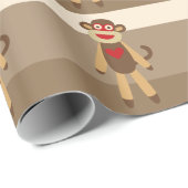 Socket Monkeys Cadeaupapier (Rol Hoek)