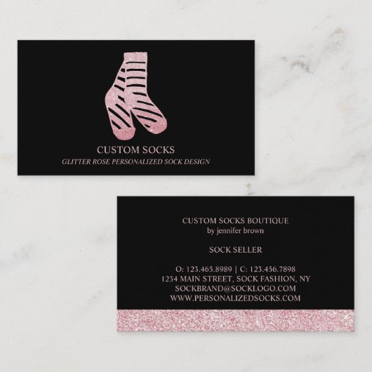 Socket Store Roos Gold Visitekaartje (Voorkant / Achterkant)