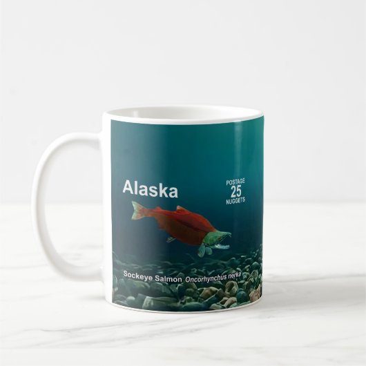 Sockeye Salmon - Alaska Verzendkosten Koffiemok (Links)