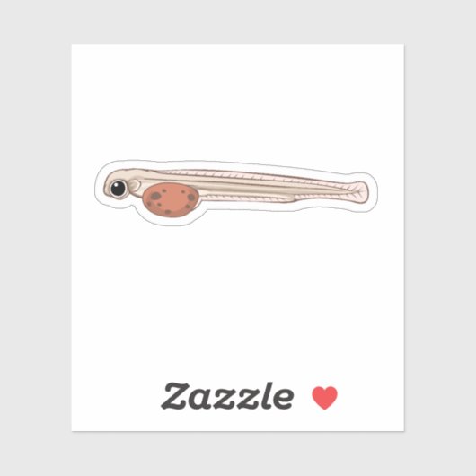 Sockeye Salmon Alevin Sticker (Vel)