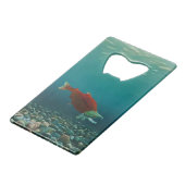 Sockeye Salmon Creditkaart Flessenopener (Voorkant Gekanteld)