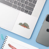 Sockeye Salmon Egg Sticker (Laptop met iPhone)