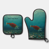 Sockeye Salmon Ovenwant & Pannenlap Set (Voorkant)