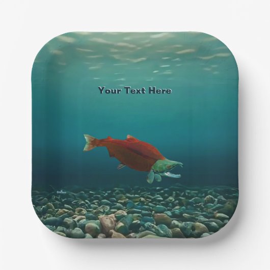 Sockeye Salmon Papieren Bordje (Voorkant)