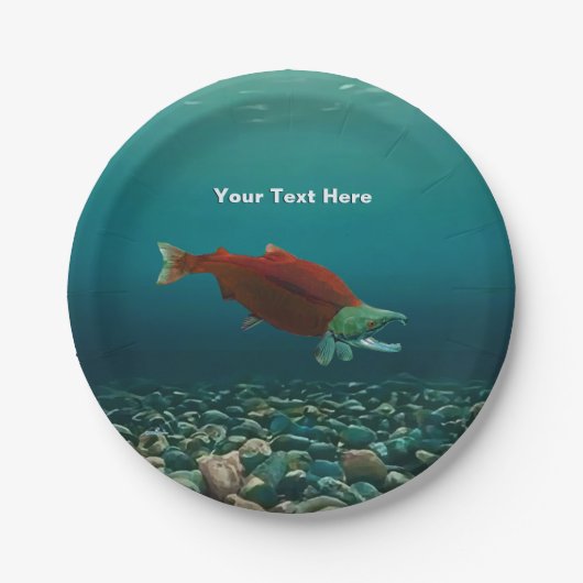 Sockeye Salmon Papieren Bordje (Voorkant)