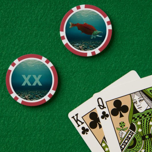 Sockeye Salmon Poker Chips (Pokertafel (Dubbel))