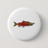 Sockeye Salmon Ronde Button 5,7 Cm (Voorkant)
